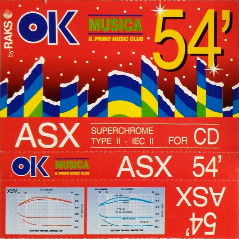 Compact Cassette ASX 54 "ASX OK Musica" Type II Chrome Turkey