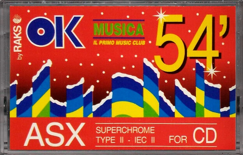 Compact Cassette ASX 54 "ASX OK Musica" Type II Chrome Turkey
