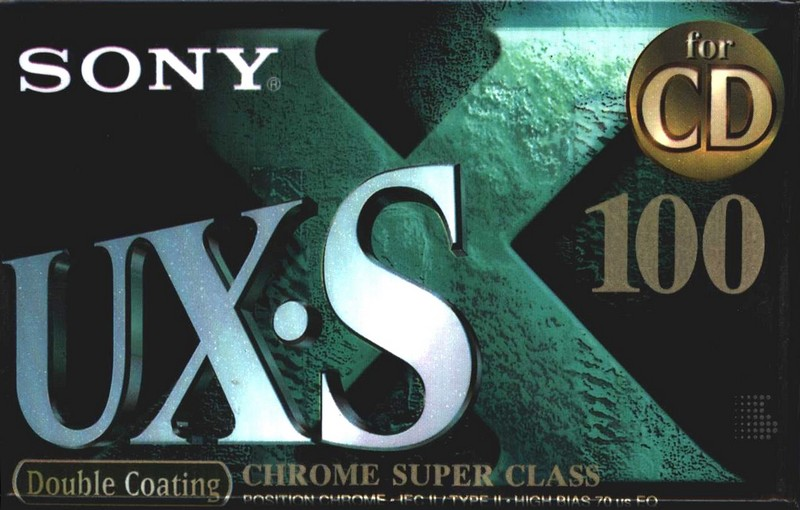 Compact Cassette Sony UX-S 100 "C-100 UXSC" Type II Chrome 1998 Europe
