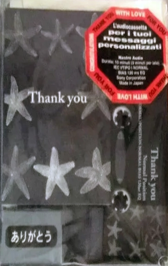 Compact Cassette Sony 10 "Thank you C-10THA/1" Type I Normal 1990 Japan