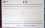 Compact Cassette Sony 30 "CD-801" Demonstration Tape 1971 Japan