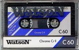 Compact Cassette Watson 60 "Chrome Cr II" Type II Chrome 1990 Europe