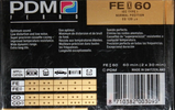 Compact Cassette PDM FE X 60 Type I Normal 1990 Europe