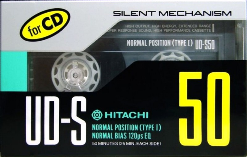 Compact Cassette Hitachi UD-S 50 Type I Normal 1988 Japan