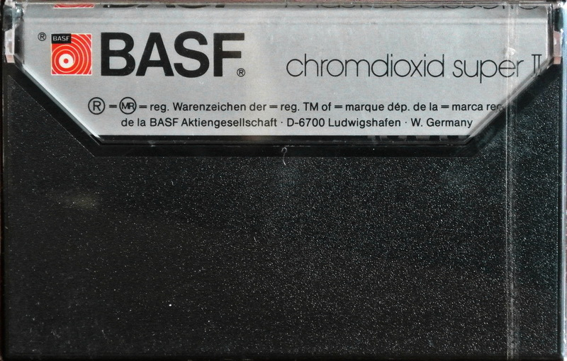 Compact Cassette BASF Chromdioxid Super II 60 "Mustercassette Profis fahren" Type II Chrome 1981 Germany