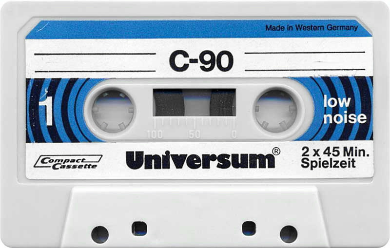 Compact Cassette Universum 90 Type I Normal 1973 Europe