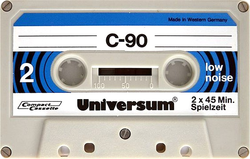 Compact Cassette Universum 90 Type I Normal 1973 Europe