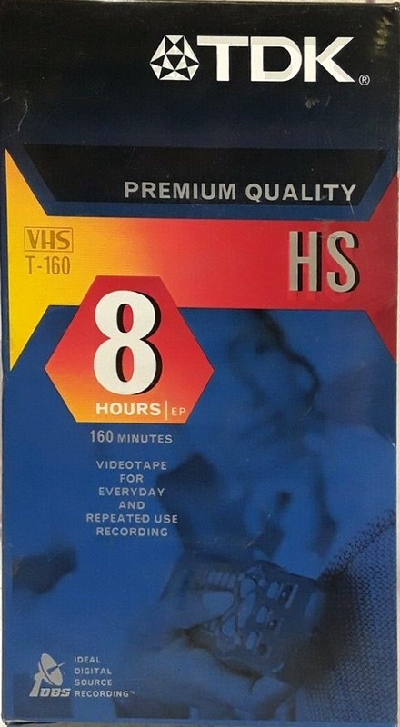 VHS, Video Home System TDK HS 160 Type I Normal North America