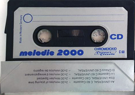 Compact Cassette Melodie 2000 CD 60 Type II Chrome 1977 Europe