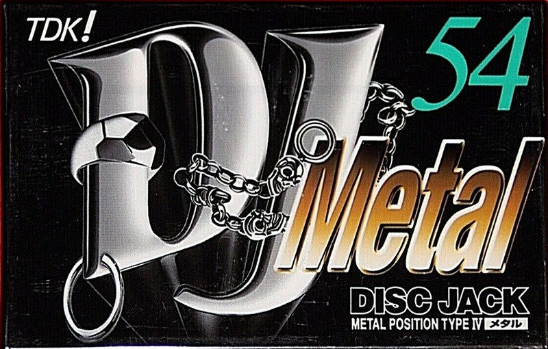 Compact Cassette TDK DJ Metal Disc Jack 54 "DJM-54S" Type IV Metal 1997 Japan