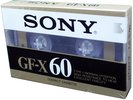 Compact Cassette Sony GF-X 60 "market Asia or Euro" Type I Normal 1985 Thailand
