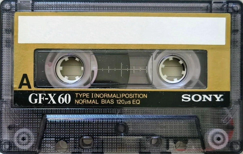 Compact Cassette Sony GF-X 60 "market Asia or Euro" Type I Normal 1985 Thailand