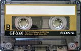 Compact Cassette Sony GF-X 60 "market Asia or Euro" Type I Normal 1985 Thailand
