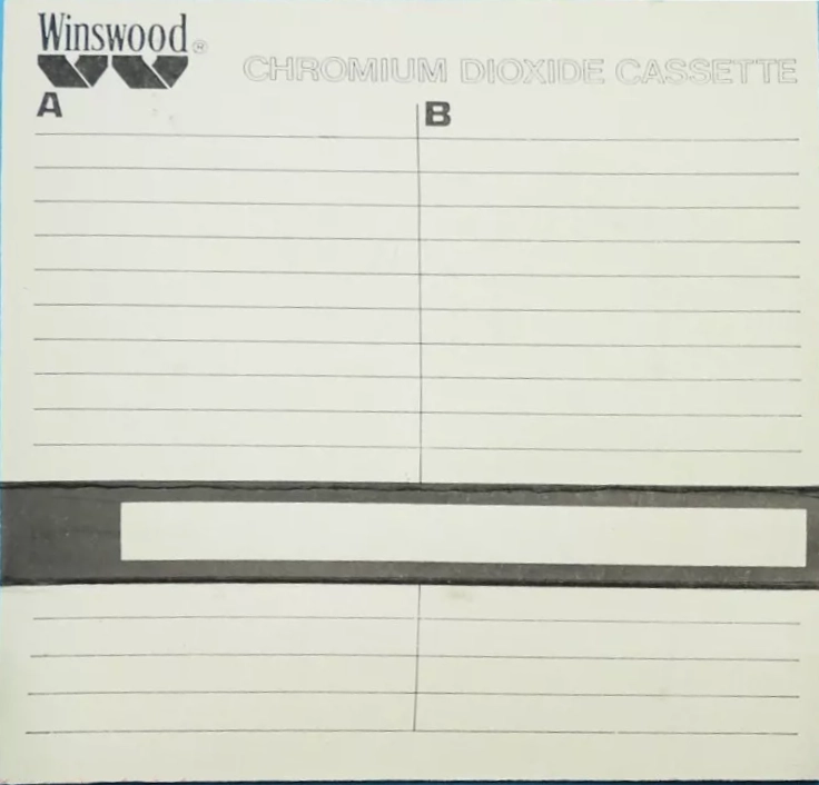 Compact Cassette Winswood HQ 60 Type II Chrome 1978 Japan