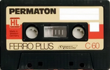 Compact Cassette Permaton Ferro Plus 60 Type I Normal 1978 Europe