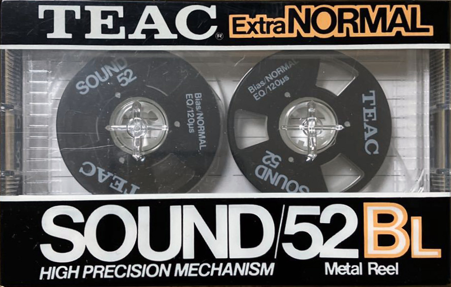 Compact Cassette Teac SOUND 52 "/52BL" Type I Normal 1984 Japan