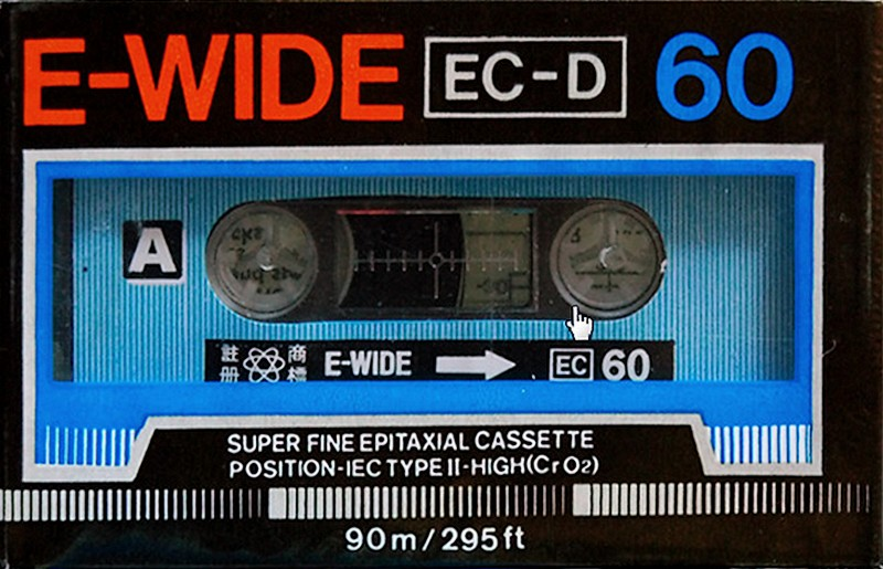 Compact Cassette E-Wide 60 "EC-D" Type II Chrome China