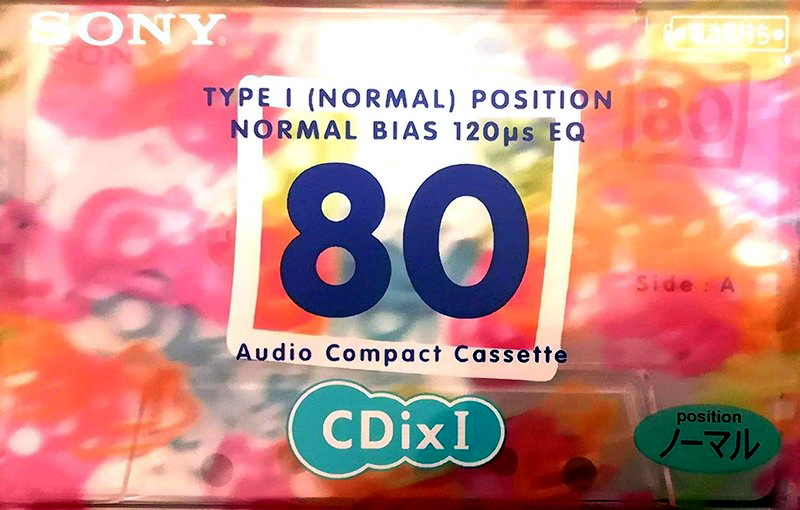 Compact Cassette Sony CDix I 80 "C-80CDX1F" Type I Normal 1998 Japan