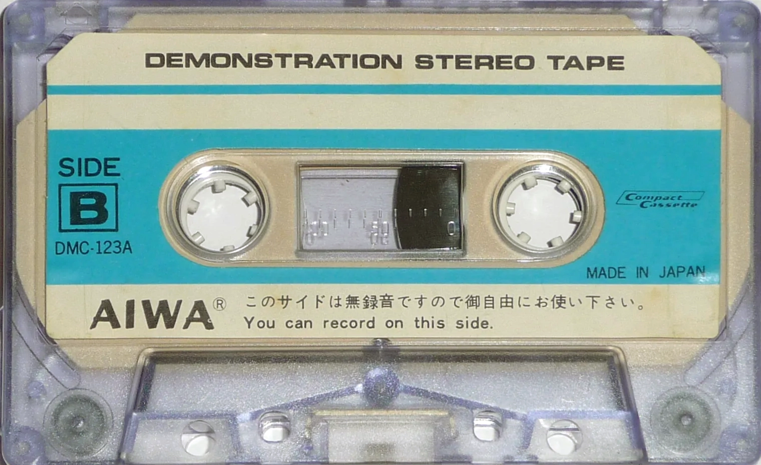 Compact Cassette Aiwa "DMC-123A" Demonstration Tape 1976 Japan