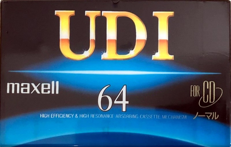 Compact Cassette Maxell UDI / UD1 64 "UD1-64G" Type I Normal 1994 Japan