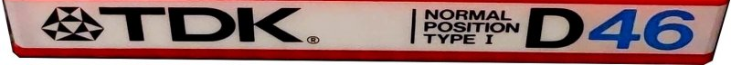 Compact Cassette TDK D 46 Type I Normal 1985 USA