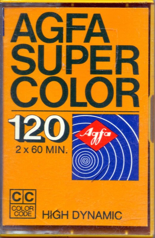 Compact Cassette AGFA SUPER COLOR 120 Type I Normal 1975 Europe