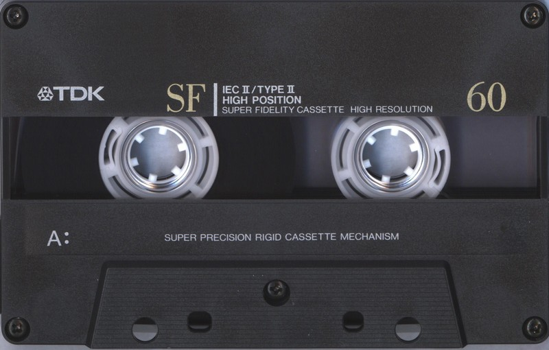 Compact Cassette TDK SF 60 "SF-60SE" Type II Chrome 1990 Australia, Europe