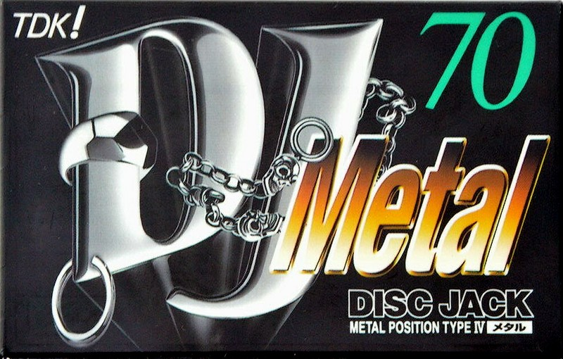 Compact Cassette TDK DJ Metal Disc Jack 70 "DJM-70S" Type IV Metal 1997 Japan