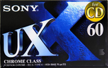 Compact Cassette Sony UX 60 "C-60UXC" Type II Chrome 1998 Europe