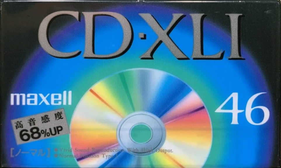 Compact Cassette Maxell CD-XL 46 "CDXL1-46" Type I Normal 1992 Japan