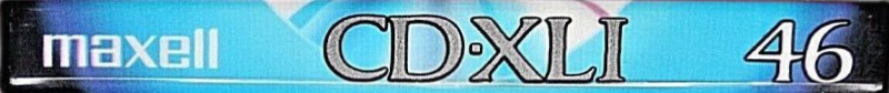 Compact Cassette Maxell CD-XL 46 "CDXL1-46" Type I Normal 1992 Japan