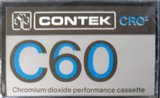 Compact Cassette Contek 60 Type II Chrome Europe
