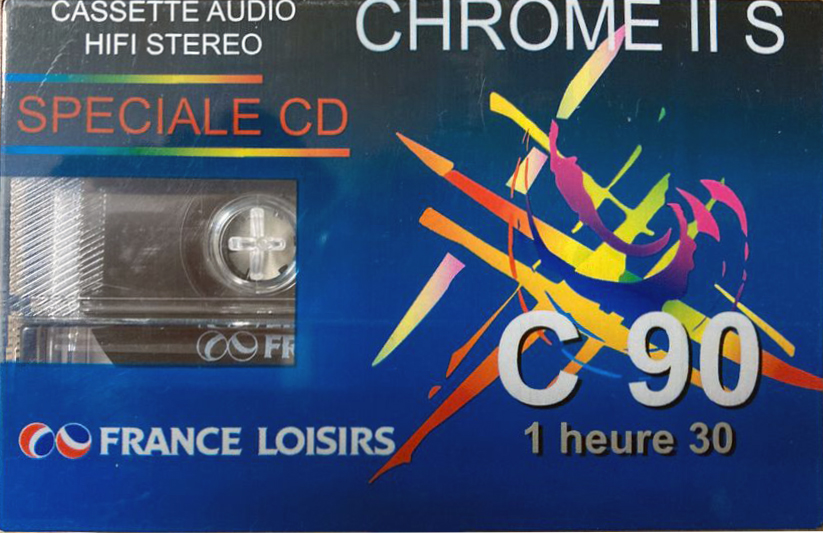 Compact Cassette France Loisirs 90 "CHROME II S" Type II Chrome France