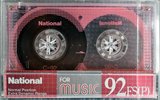 Compact Cassette National FS 92 "RT-92FS(P)" Type I Normal 1987 Japan