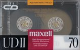 Compact Cassette Maxell UDII / UD2 70 Type II Chrome 1989 Japan