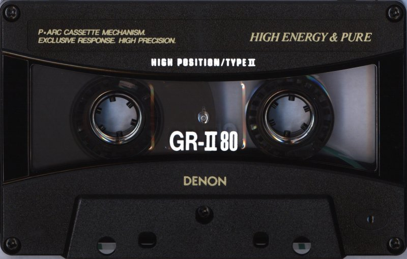 Compact Cassette Denon GR-II 80 "GR-2 80U" Type II Chrome 1994 Japan