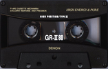 Compact Cassette Denon GR-II 80 "GR-2 80U" Type II Chrome 1994 Japan