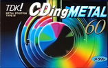 Compact Cassette TDK CDing Metal 60 "CDM-60K" Type IV Metal 1997 Japan