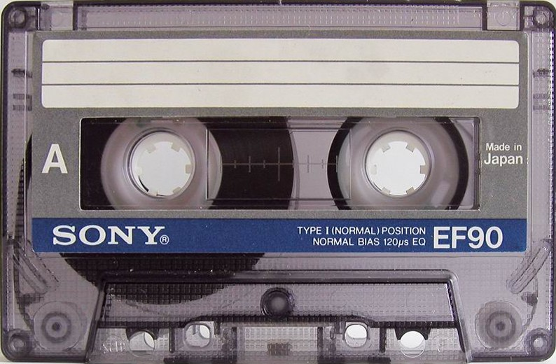 Compact Cassette Sony EF 90 "Improved" Type I Normal 1986 Europe