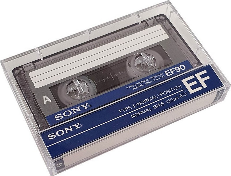 Compact Cassette Sony EF 90 "Improved" Type I Normal 1986 Europe