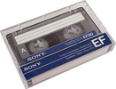 Compact Cassette Sony EF 90 "Improved" Type I Normal 1986 Europe