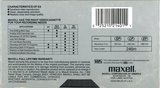 VHS, Video Home System Maxell EX 120 "T-120 EX" Type II Chrome 1984 USA