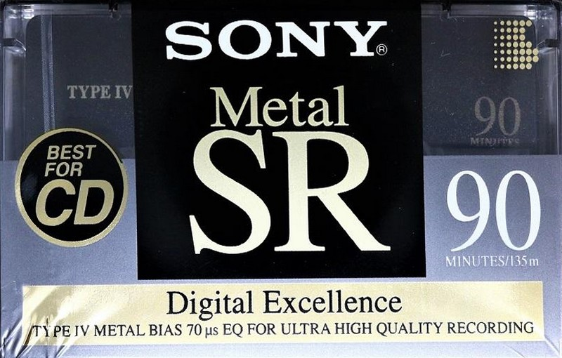 Compact Cassette Sony Metal SR 90 Type IV Metal 1992 Canada, USA