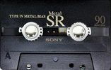 Compact Cassette Sony Metal SR 90 Type IV Metal 1992 Canada, USA