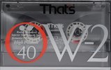 Compact Cassette Thats OW-2 40 Type II Chrome 1990 Japan