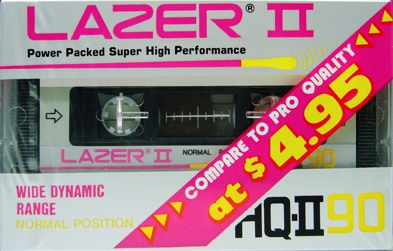 Compact Cassette Lazer II HQ-II 90 Type II Chrome USA
