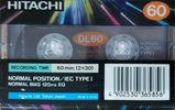 Compact Cassette Hitachi DL 60 Type I Normal 1993 Europe