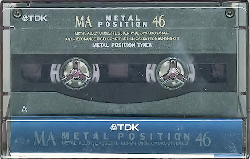 Compact Cassette TDK MA 46 "MA-46A" Type IV Metal 1993 Japan