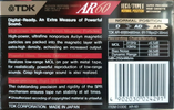Compact Cassette TDK AR 60 "AR-60" Type I Normal 1992 Europe