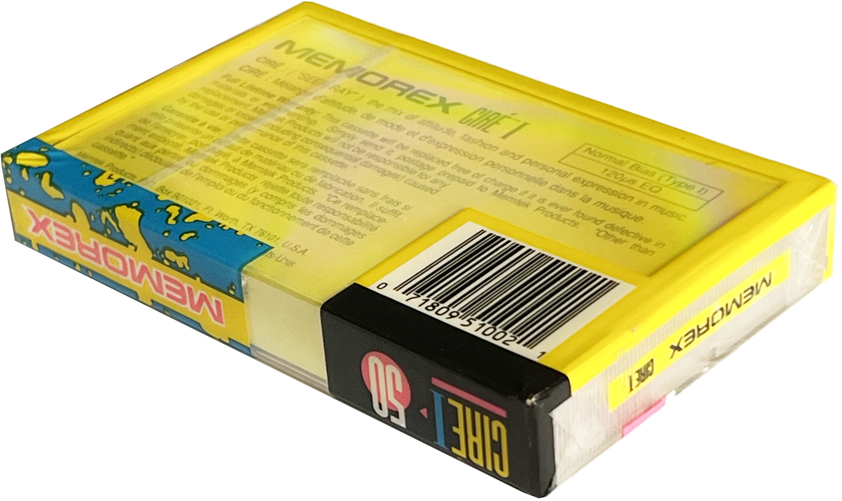 Compact Cassette Memorex Cire I 50 Type I Normal 1991 USA